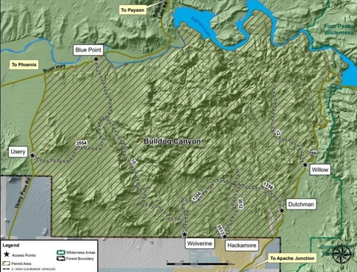 Tonto National Forest ATV Trails Including Bulldog Canyon Wild ATV